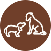 icona di due cani